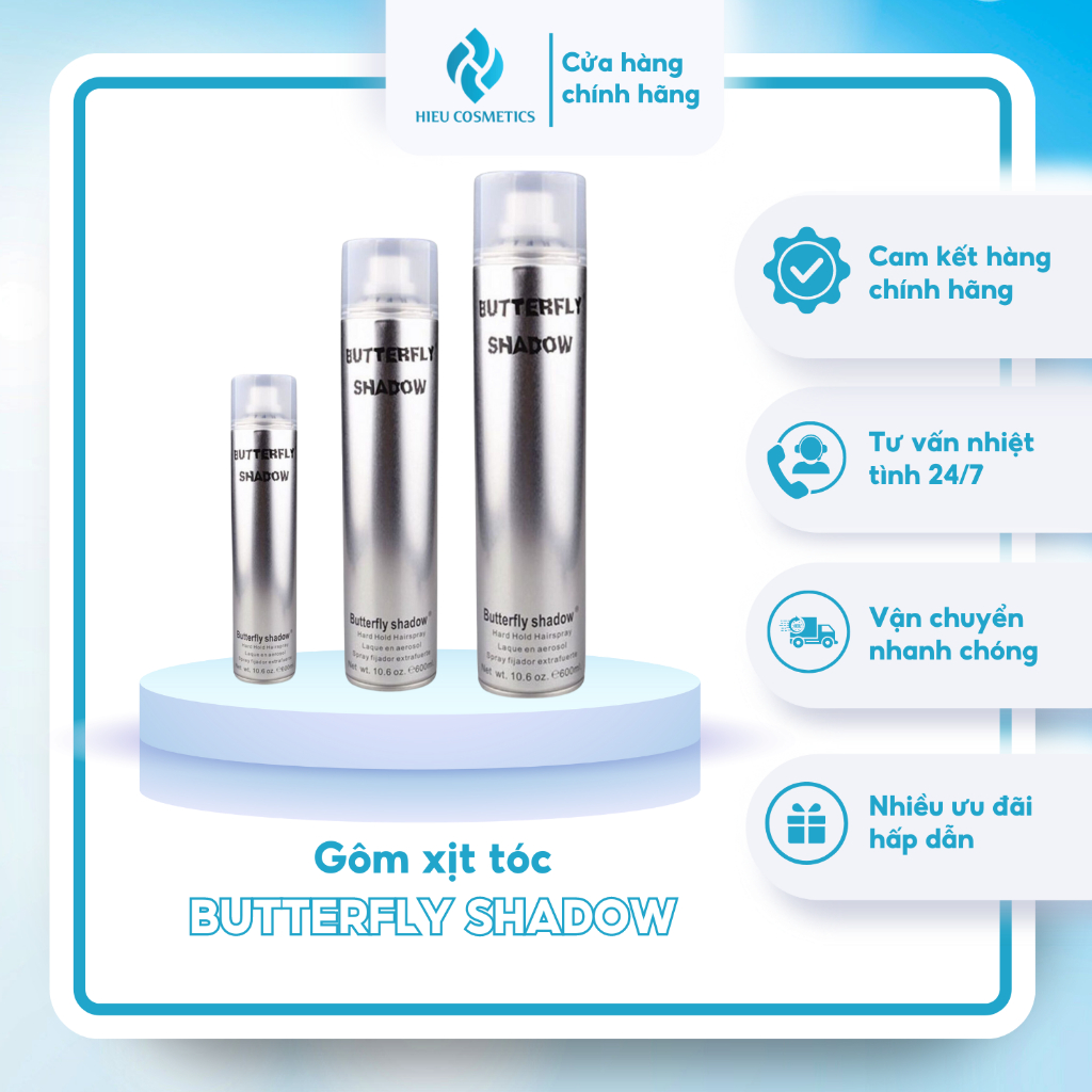 Gôm xịt tóc Butterfly Shadow