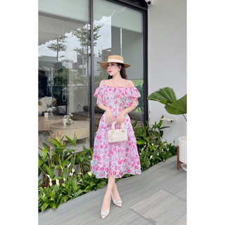 váy hoa xanh, Hồng, vàng