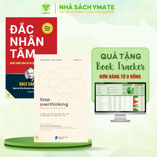  Sách Đắc Nhân Tâm + Stop Overthinking - Nhà Sách Ymate