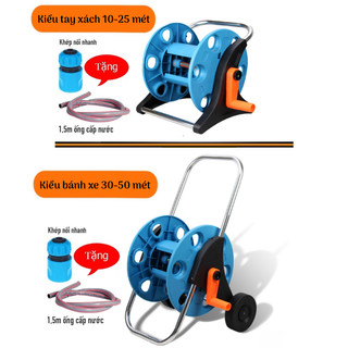 Khung rulo cuộn ống dẫn nước LionKing KR. Tặng 1 khớp nối và 1,5m ống cấp nguồn nước