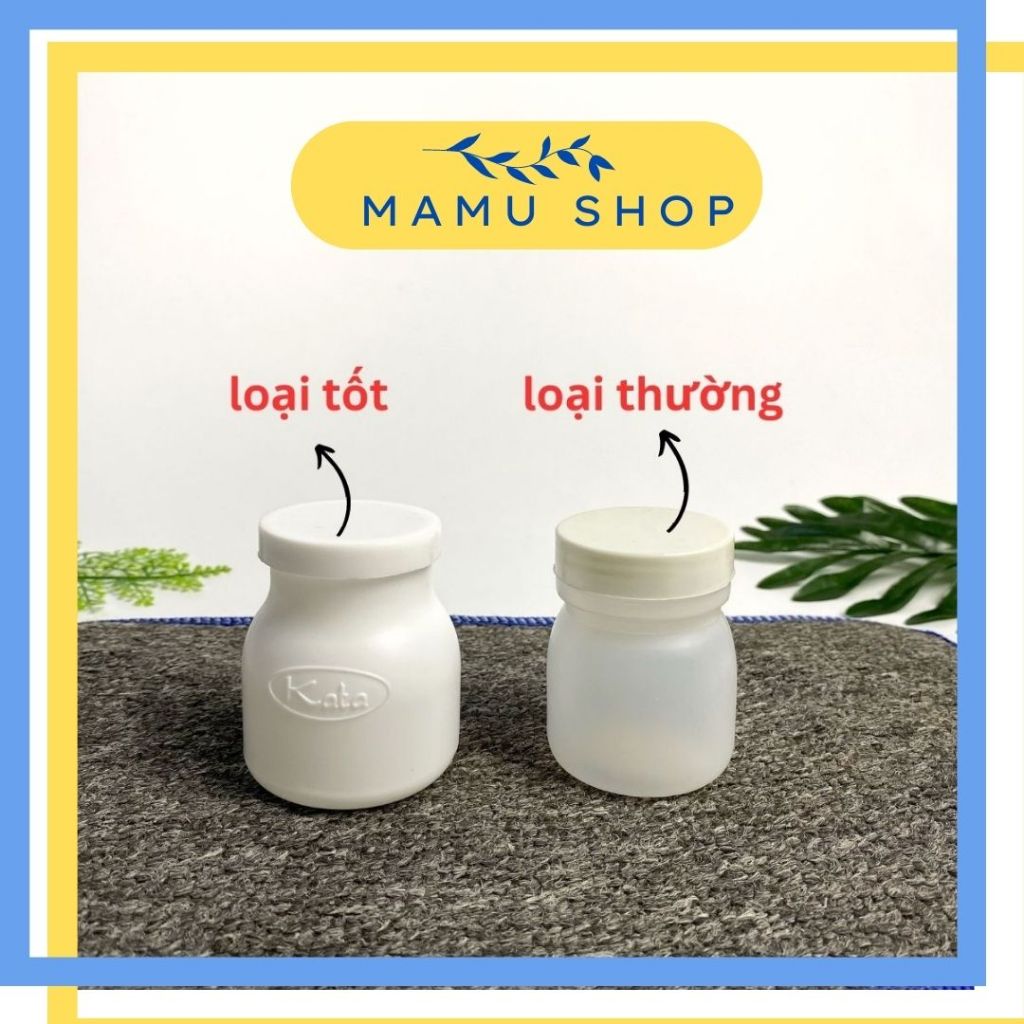 Hủ làm sữa chua nhựa 5 cái hũ đựng sữa chua yaourt Mamu shop M135