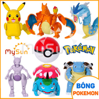 Mô hình bóng POKEMON đồ chơi Pinkachu huyền thoại mini bằng nhựa ABS - MySun