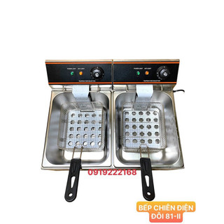 🍗 BẾP CHIÊN ĐIỆN ĐÔI 81-II ( 1 NGĂN 6 LÍT X 2 NGĂN = 12 LÍT )