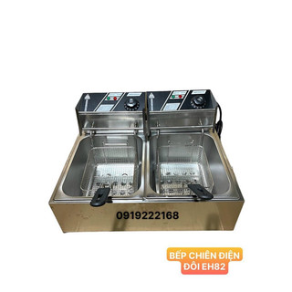 🍗 BẾP CHIÊN ĐIỆN ĐÔI EH82 ( 1 NGĂN 6 LÍT X 2 NGĂN = 12 LÍT )