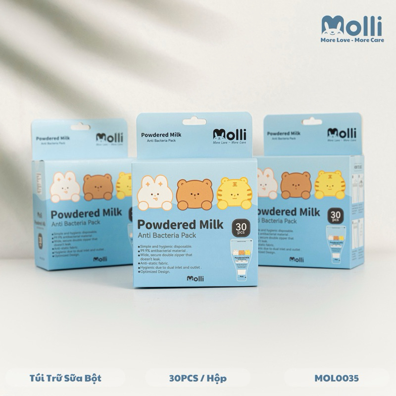 Túi đựng sữa bột molli (30c/hộp)