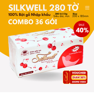 Combo 36 giấy rút Silkwell R280t chính hãng