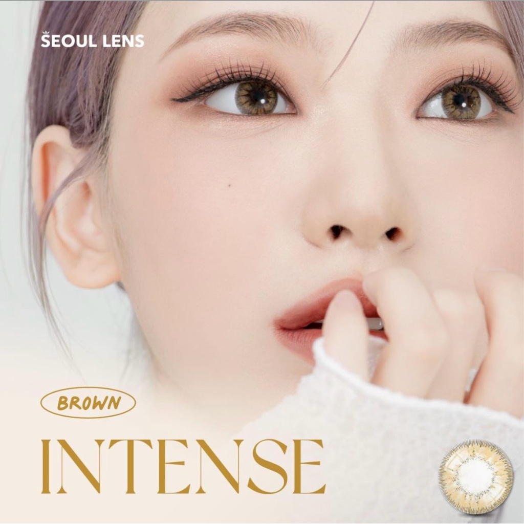 INTENSE - Lens 6 THÁNG (1 CHIẾC) Brown- Kính áp tròng Hàn Quốc Seoullens