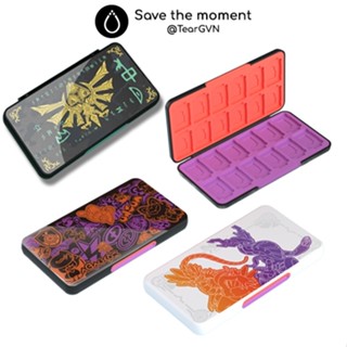  Hộp đựng thẻ Game nam châm Akitomo Pokemon Zelda chứa 24 thẻ Game và thẻ nhớ cho Nintendo Switch 