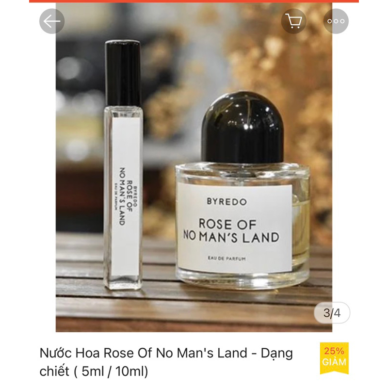 Chiết nước hoa byredo mùi rose 10ml