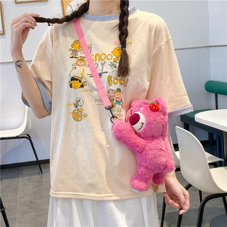 Túi đeo chéo hình gấu dâu siêu cute