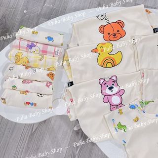 Bộ cộc tăm tay phối xinh xắn cho bé, Bộ tăm cộc in hình siêu xinh, Bộ cộc tăm tay phối họa tiết dễ thương