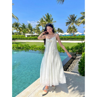 Đầm Maxi Nữ Đi Biển Thiết Kế Hở Lưng - BREEZY DRESS - GOÛT DE JUN