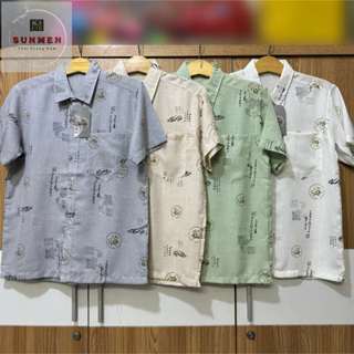 [XÔ ĐŨI] Áo Sơ Mi Nam Trung Niên Tay Ngắn Chất Vải Xô Đũi Cao Cấp Siêu Mát From Rộng Rãi Thoải Mái