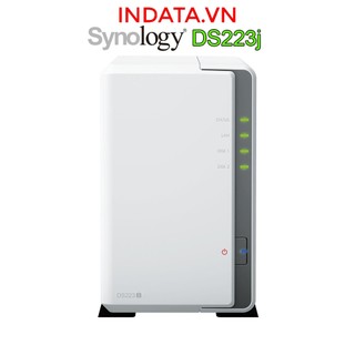 Ổ cứng mạng NAS Synology DiskStation DS223j CPU Realtek RTD1619B, 1GB, 1GbE, 2 bay, hàng chính hãng