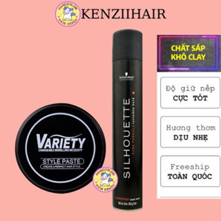 Sáp Vuốt Tóc Nam Variety Matte Lasting 100g Tạo Kiểu Giữ Nếp Tóc Nam Nữ Hương Nước Hoa
