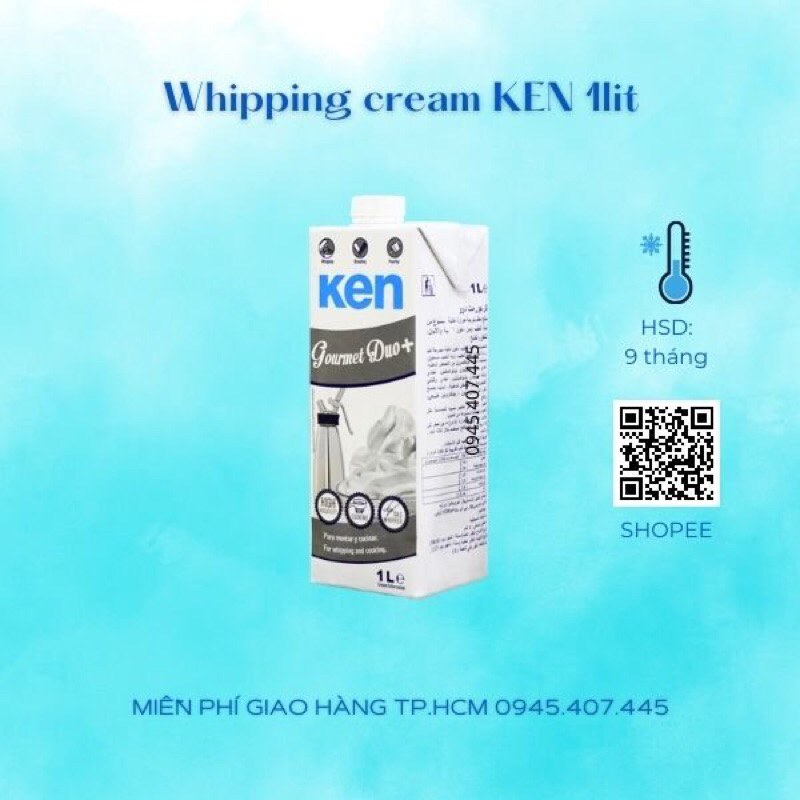 Kem sữa tươi Ken 1lit - KEN Whipping Cream 1lit