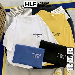 Áo thun tay lỡ form rộng Simple Style cực đẹp rất đáng yêu, áo phông HLFashion