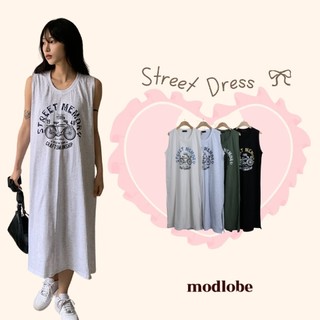 Váy nữ dài cộc tay dịu dàng điệu đà xinh đẹp nữ tính Modlobe Street dress Hàn Quốc