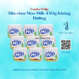 Combo 9 hộp sữa chua moo milk 450g