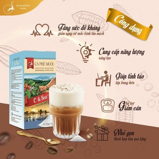 Cà phê muối hòa tan c&sea của le plateau
