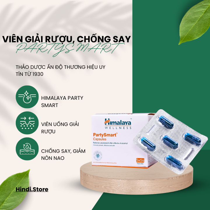 PARTY SMART HIMALAYA GIẢI RƯỢU, CHỐNG SAY, GIẢM NÔN NAO - HIMALAYA PARTY SMART. Hindi Store