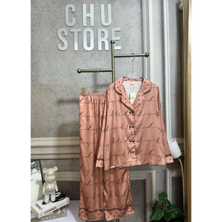 Bộ lụa mịn tơ tằm cổ vest tk