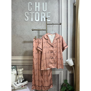 Bộ Lụa Mịn Tơ Tằm Cổ Vest TK *2CE*