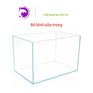 Bể kính siêu trong dán dấu keo, mài vi tính [Size: 60x30x35cm] Bể cá mini | Hồ cá thủy sinh