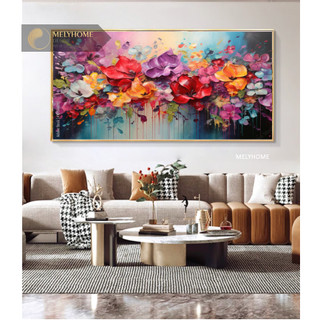  10 Mẫu Tranh Đơn Ngang Treo Tường CAO CẤP KHỔ LỚN Sơn Dầu Phong Cảnh- Hoa Mẫu Đơn- Biển Hoàng Hôn-Rừng Núi