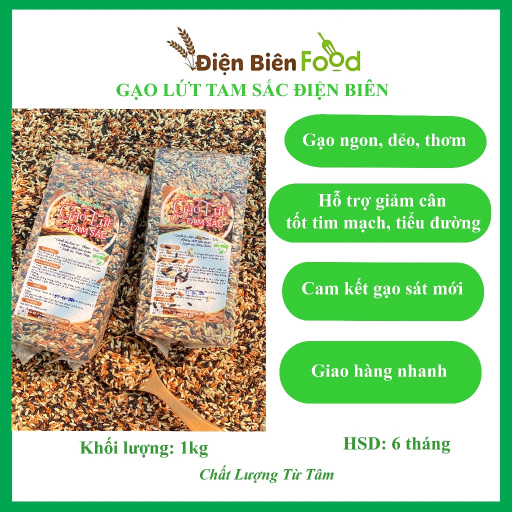 gạo lứt tam sắc điện biên combo 5kg | BigBuy360 - bigbuy360.vn