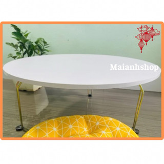 Bàn tròn nhiều màu 60*60* 28cm chân gấp gọn