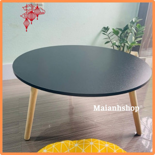 Bàn tròn , bàn sofa , bàn trà chân gỗ cao cấp đường kính 60cm cao 28 cm