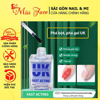 Dung dịch phá bột - phá gel UK chuyên dụng - Dung dịch phá bột gel nail cấp tóc , an toàn - Remover nail