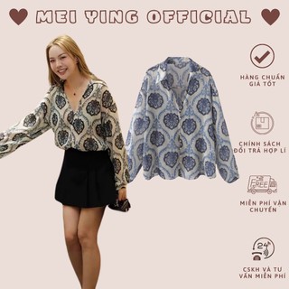 Áo sơ mi nữ chất lụa tơ mềm mát mei ying official