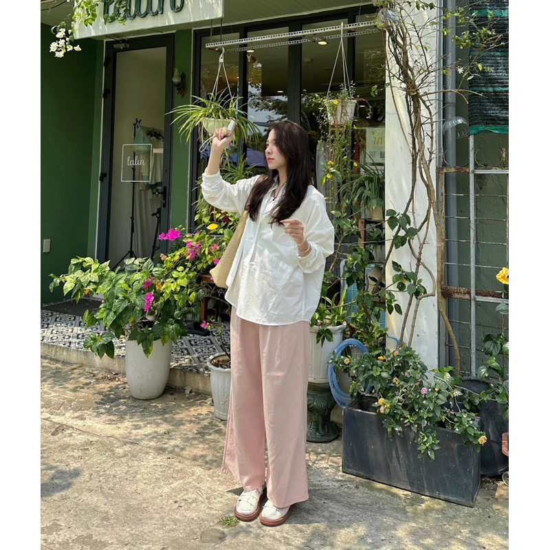 (ẢNH THẬT) Áo sơ mi thô form rộng 1 túi Hàn Quốc | BigBuy360 - bigbuy360.vn