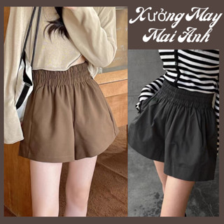  Quần Short Kaki Nữ Quần Đùi Chun Cạp Cao Sooc Kaki Nhiều Màu Nhiều Size Thiết Kế Dáng Hàn Quốc Ulzzang 