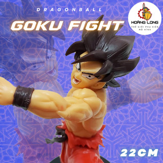 Mô hình Dragonball, Goku chiến đấu, figure 7 Viên Ngọc Rồng, không kèm hộp, trang trí PC, bàn làm việc