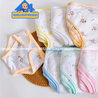 Set 5 Tả vải dán sơ sinh Cún Con cho bé 3-9kg - Tả dán vải sơ sinh chất liệu cotton mềm mịn thoáng khí- Happypig