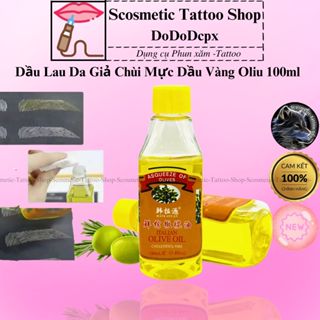 Dầu lau mực học trên da giả, dầu chùi mực da phun xăm thẩm mỹ -100ml