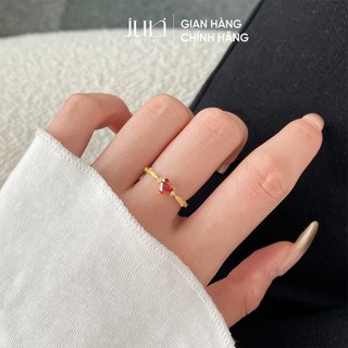 Nhẫn đeo tay đính hạt Kim Cương cao cấp sang trọng, Mạ vàng 7 lớp sang trọng | N967 JULI JEWELRY
