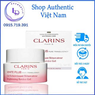 Clarins white plus brightening revive night mask-gel 50ml mặt nạ ngủ đêm trắng da