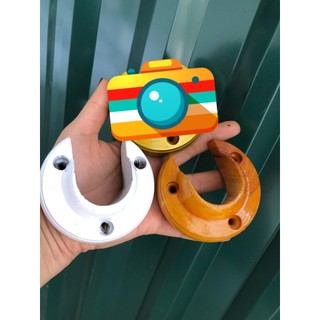Bát đỡ thanh treo rèm giá rẻ, trụ đỡ thanh treo rèm bát gỗ