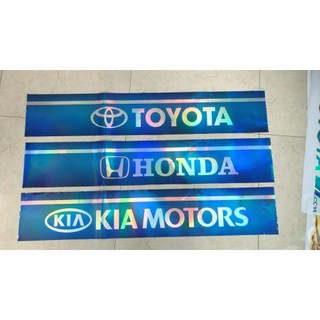 Tem Hãng Dán capo xe con - tem decal phản quang 7 màu ( Số Lượng : 1 Cái )