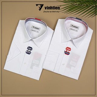 Áo Sơ Mi Trắng Vĩnh Tiến Regular Vạt Ngang Vải Modal - Microfiber