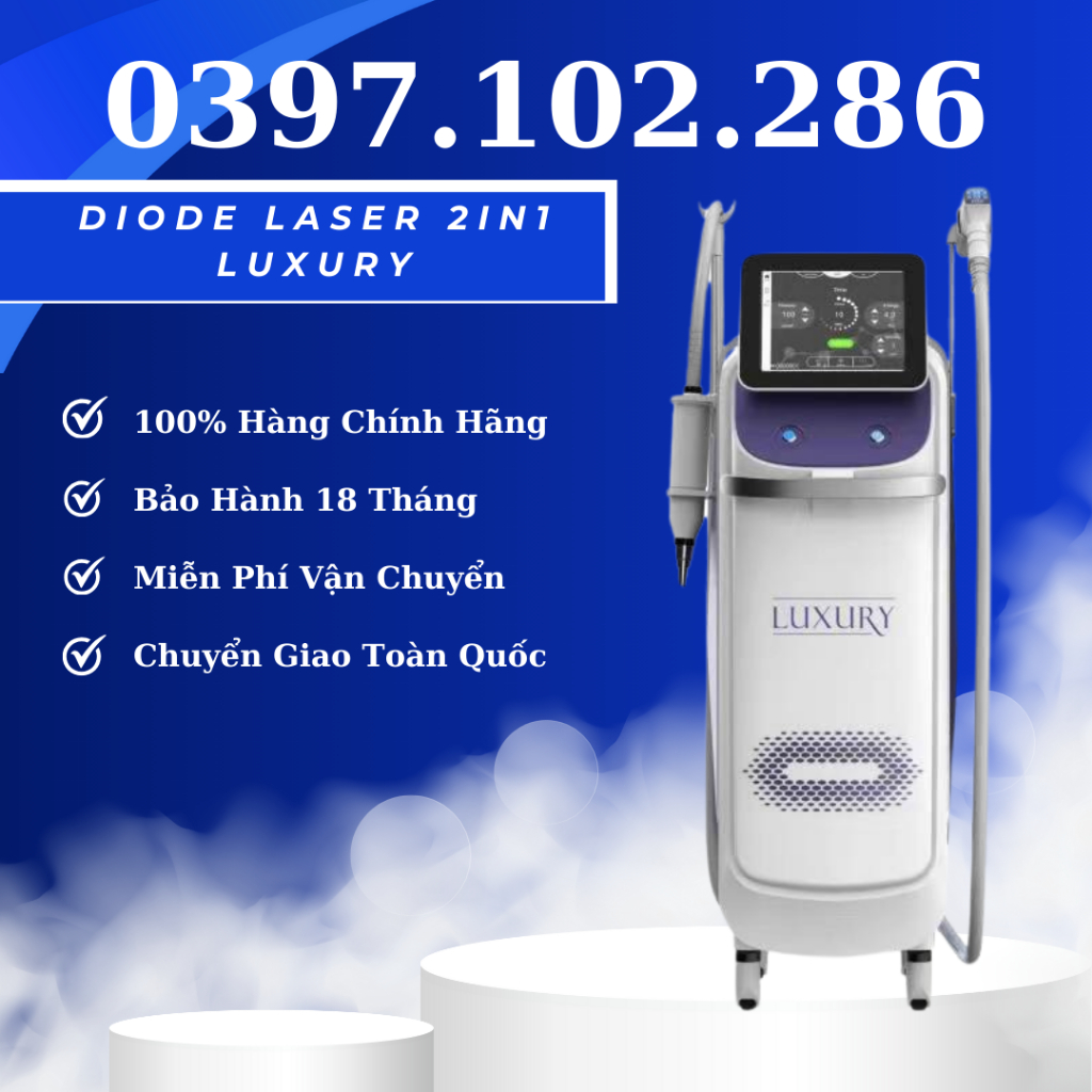 MÁY TRIỆT LÔNG DIODE LASER 2IN1 LUXURY | DIODE LASER 2IN1 LUXURY DÙNG TRONG SAPA ❤️KAT SHOP❤️