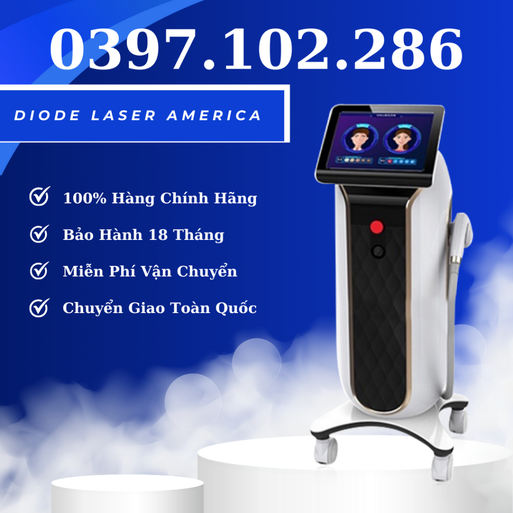 MÁY TRIỆT LÔNG DIODE LASER AMERICAN | TRIỆT LÔNG DIODE LASER AMERICAN DÙNG TRONG SPA ❤️KAT SHOP❤️