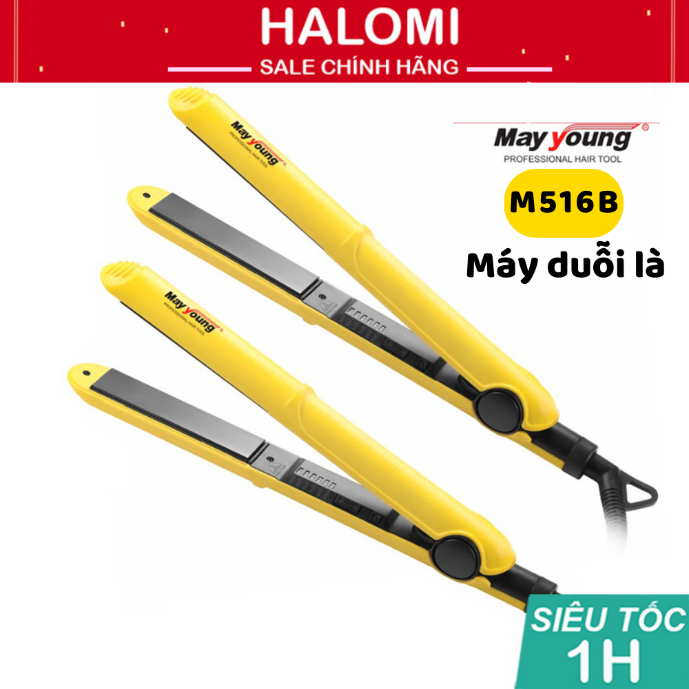 Máy duỗi tóc vàng May Young M516B máy là tóc cao cấp tạo kiểu chuyên nghiệp chính hãng HALOMI