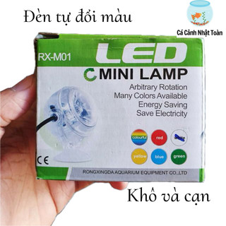 ĐÈN LED TỰ ĐỘNG ĐỔI MÀU THẢ TRONG HOẶC NGOÀI HỒ CÁ MINI LAMP