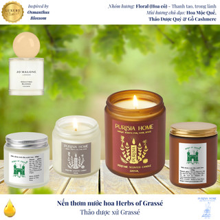 (110gr/220gr) Herbs of Grassé - Nến thơm nước hoa cao cấp, mùi hương thư giãn - Thảo Dược Xứ Grassé