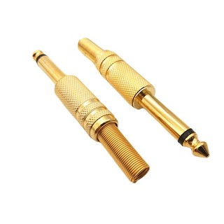 Jack 6 Ly Mono mạ vàng và mạ bạc, dùng hàn dây tín hiệu âm thanh hàng chất lượng